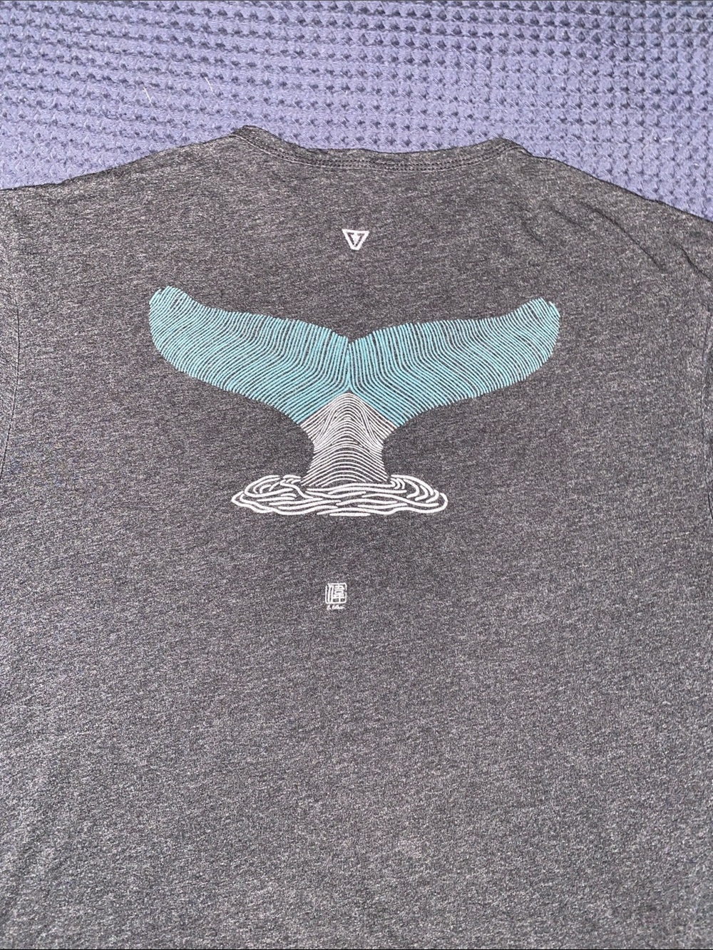 Vissla Gray Graphic Whale Tail T-Shirt